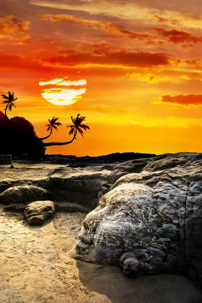 Шива на пляже Вагатор Гоа — стоковое фото