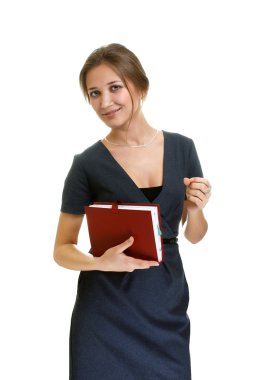 Young office busines woman clipart