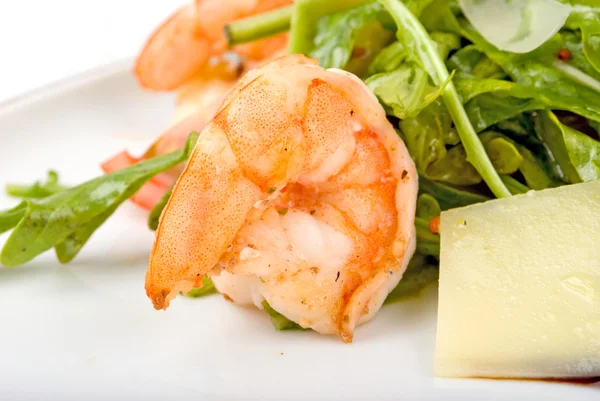 Shrimps with vegetables — Stock Photo, Image