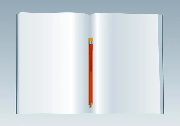 Leeres Buch 3 — Stockvektor