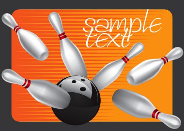 Bowling Ball Design Element Set 3 clipart