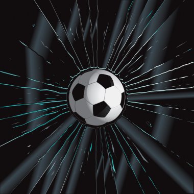 Broken Glass 2 Soccer Ball clipart