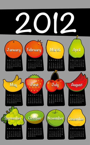 Календар Дизайн 2012 Set 2 — стоковий вектор