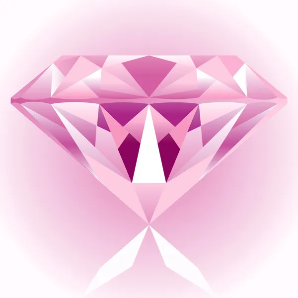 Diamante rosa — Archivo Imágenes Vectoriales