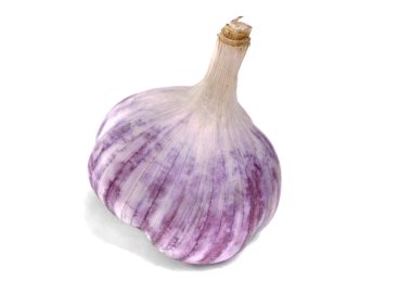 beyaz üzerine sarımsak yalıtım