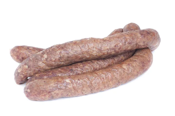 Sausage isolated on white background Meat product. — Stock Photo, Image