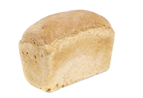 Hvitt brødbrød isolert på hvit bakgrunn – stockfoto