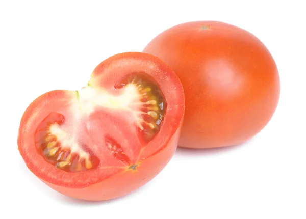 Fresh red tomatoes isolated on white background — Stock Photo, Image