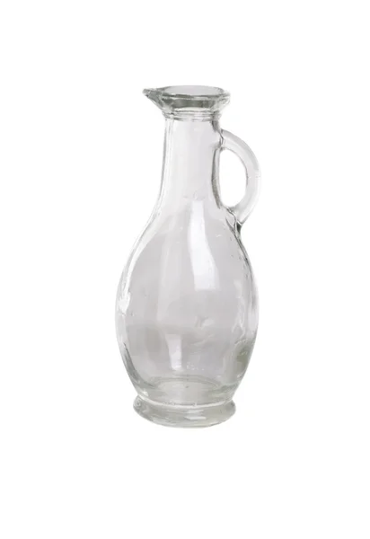 Glass decanter isolation on white Royalty Free Stock Images