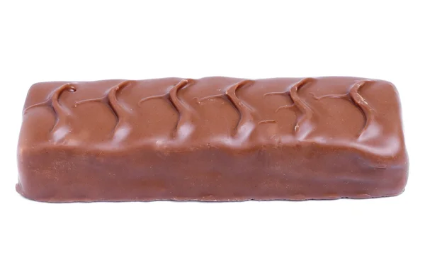 Barre de chocolat isolé sur fond blanc — Photo