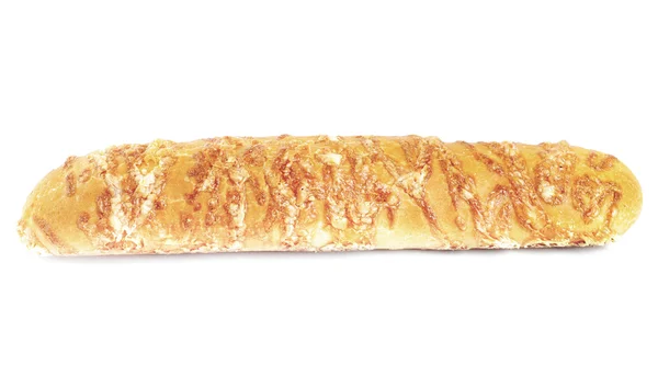 Bílý bochník chleba izolovaný. — Stock fotografie