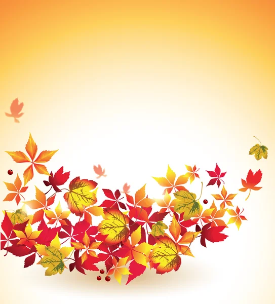 Φθινόπωρο φύλλα που πέφτουν — Διανυσματικό Αρχείο