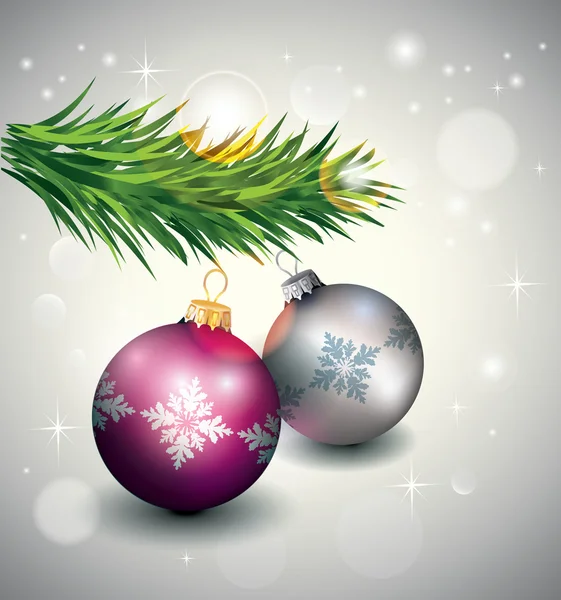Carte de décoration de Noël — Image vectorielle