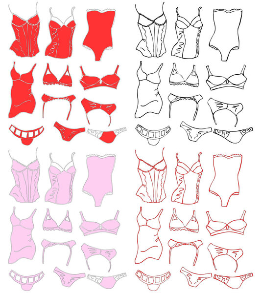 Sets of woman underwear