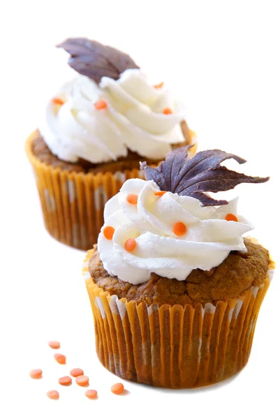 Cupcake d'autunno Immagini Stock Royalty Free