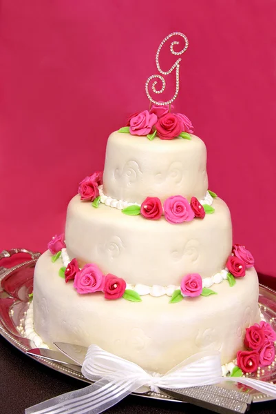 婚礼蛋糕 免版税图库图片