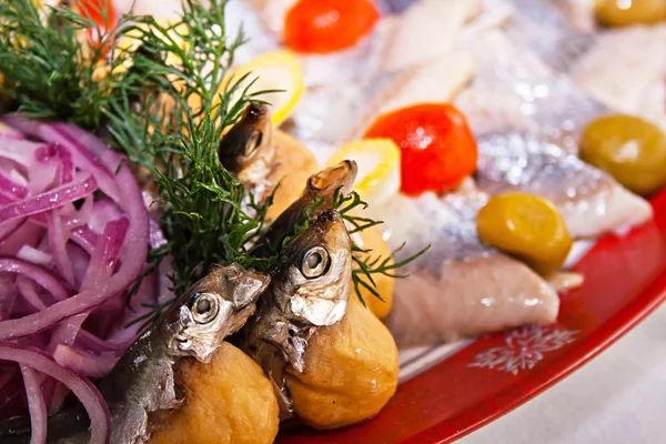 Snack de pescado para banquete —  Fotos de Stock