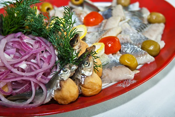 Snack de pescado para banquete —  Fotos de Stock
