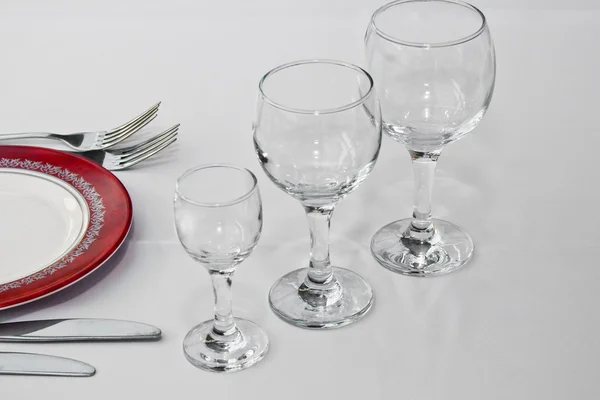 Tableware for dinner in restaurant — Stock Photo, Image
