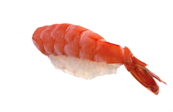 Ein frisches Sushi auf weißem Hintergrund — Stockfoto