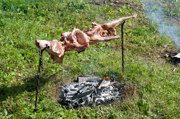 Lam barbecue — Stockfoto