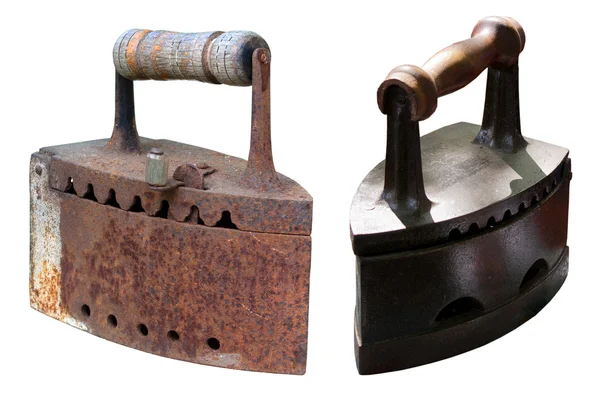 Two retro irons — Stock Photo, Image