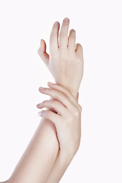 Pflege der Frauenhände — Stockfoto