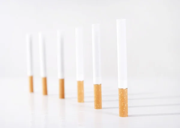 Bir satır içinde sigara — Stok fotoğraf