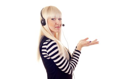 kadını işleciyle kulaklık