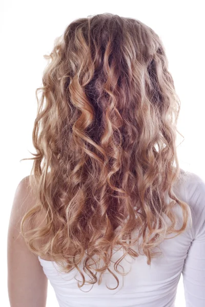 Blond curl hair — Stock Photo, Image
