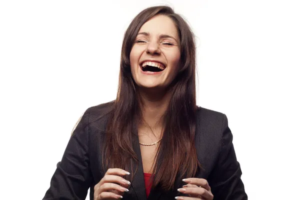 Szczęśliwa bizneswoman — Zdjęcie stockowe