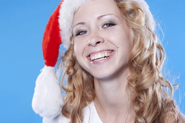 Lächelndes Weihnachtsmädchen — Stockfoto