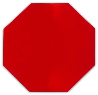 Blank stop sign clipart