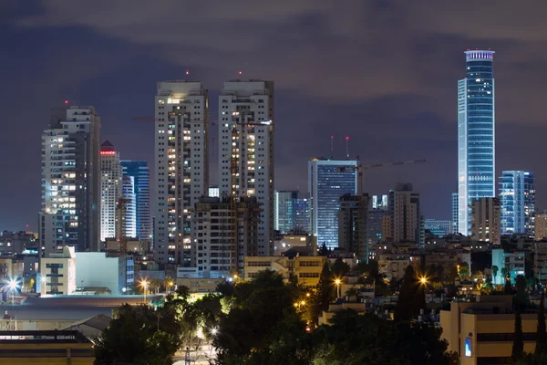 Ramat gan gece şehir — Stok fotoğraf