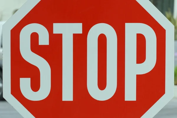 Stop vejskilt - Stock-foto