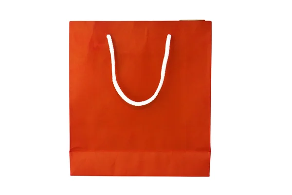 Orange Crumpled peper Bag — Stock Photo, Image