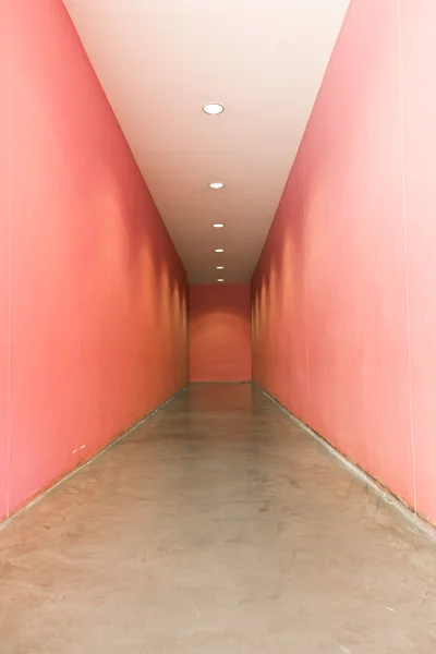 Corredor interior rosa — Fotografia de Stock