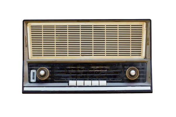 Régi rádió, elkülönített — Stock Fotó