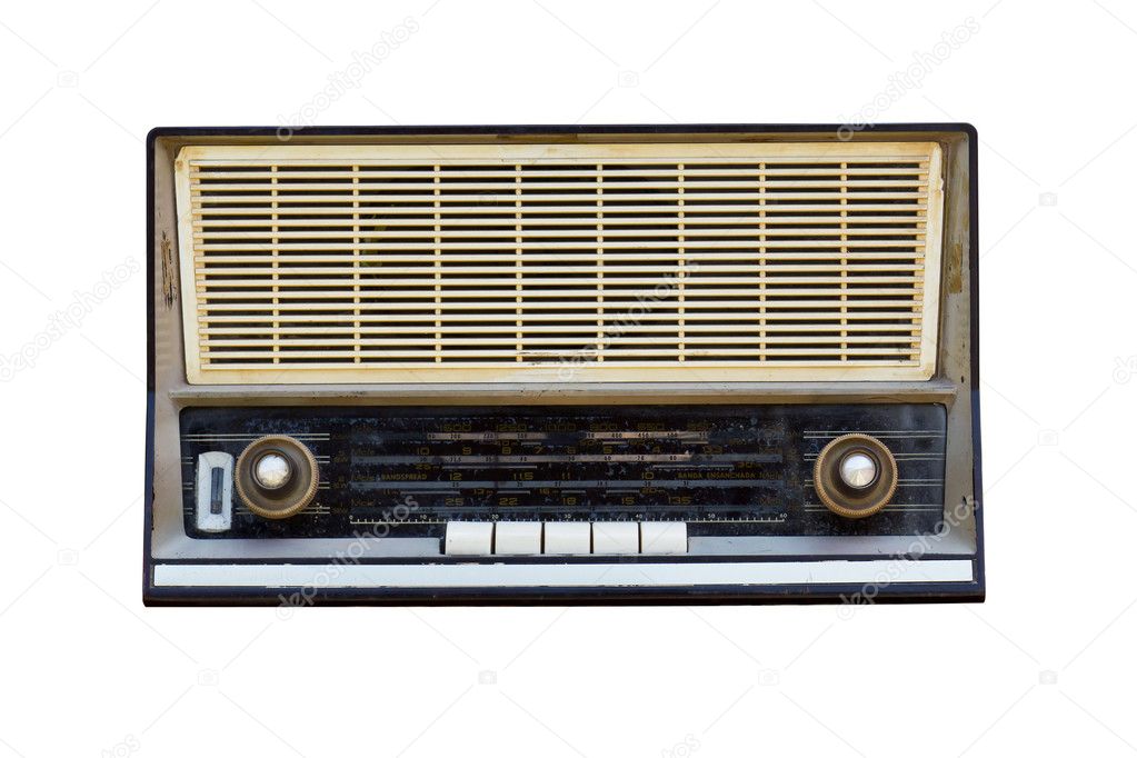 Old radio isolated