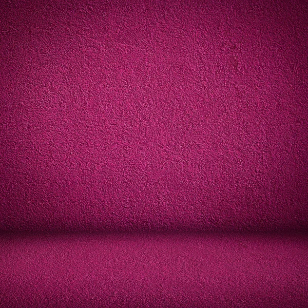 Parede rosa e piso interior — Fotografia de Stock