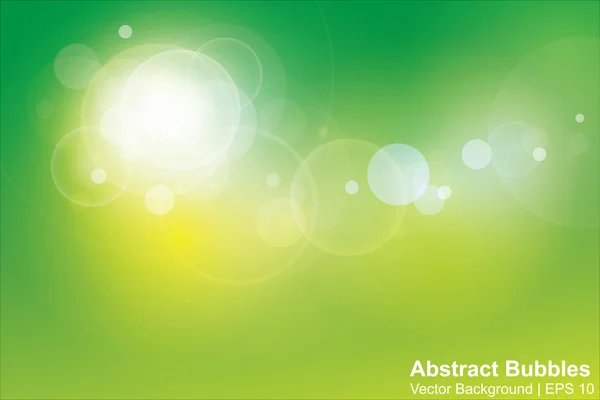 stock vector Green light bubbles abstract vector