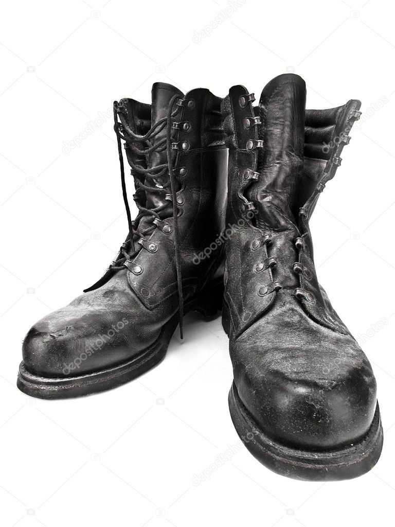Old military boots — Stock Photo © zajac #7616457