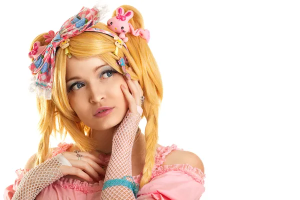 Lolita pop karakter portret jonge vrouw — Stockfoto