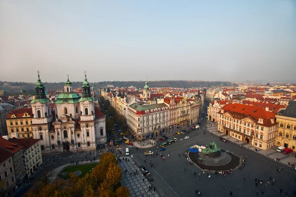 View from tower on old town square — Stockfoto