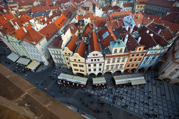 Vista da Praça da Cidade Velha de Praga — Fotografia de Stock