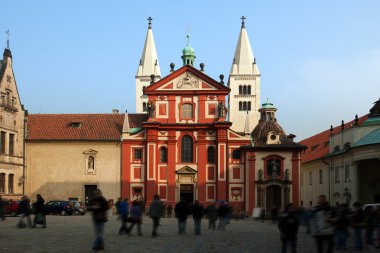 Prag kare akşam itibariyle turist yürümek