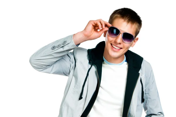 Modemann mit Sonnenbrille — Stockfoto