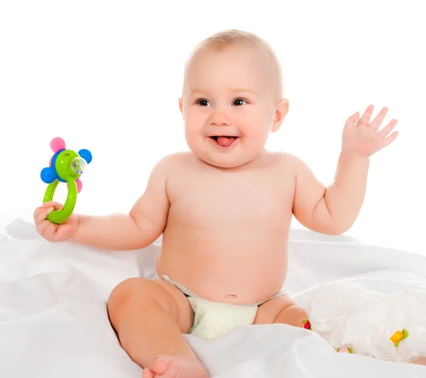 Small child in a towel — Stock Photo, Image