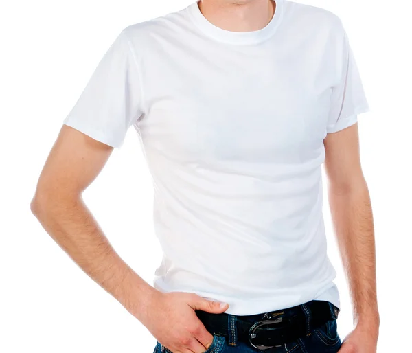 Белая футболка — стоковое фото