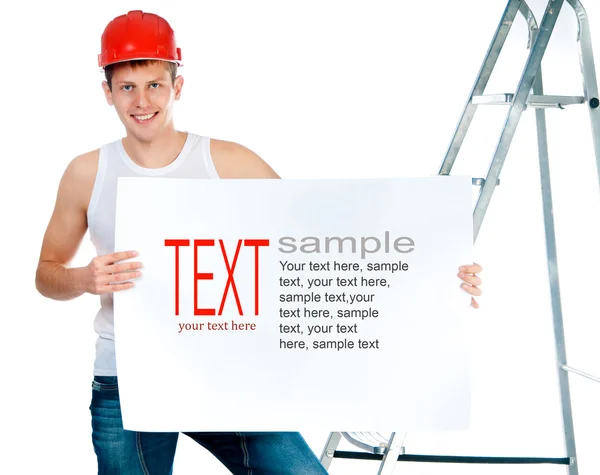 Builder med exempeltext — Stockfoto